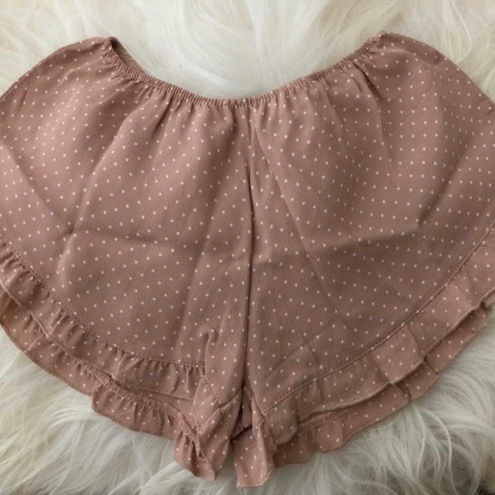 ISO Brandy Melville Pink Polka Dot Vodi Shorts